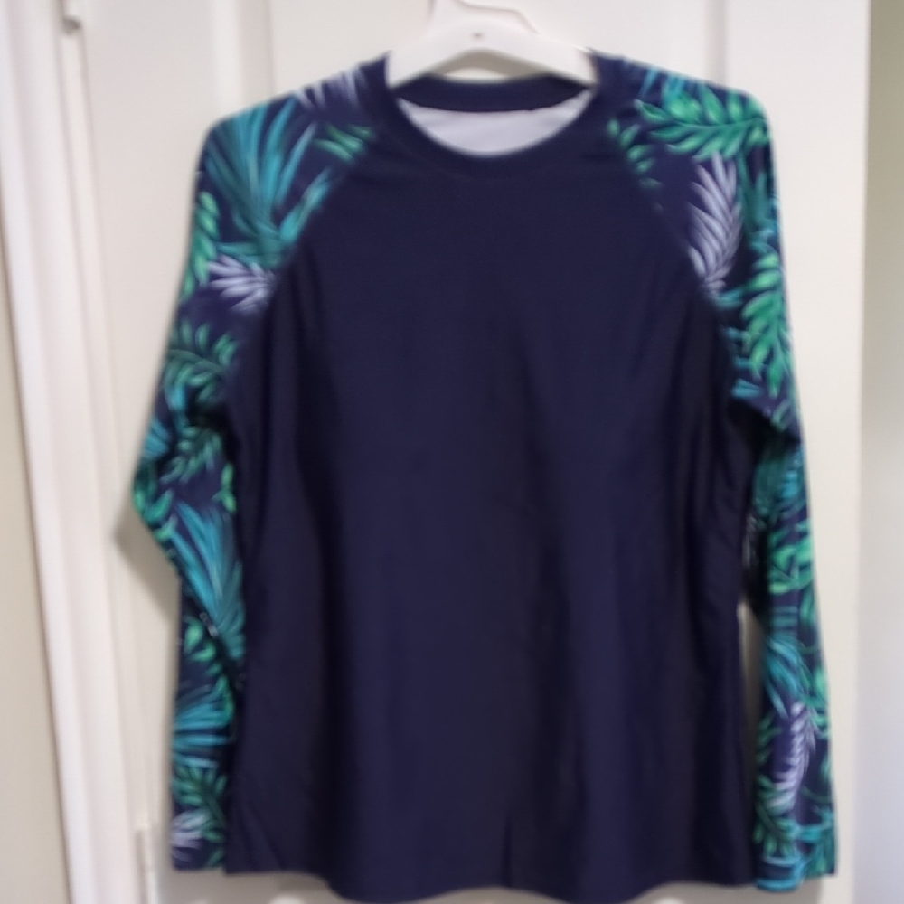 Daci Women's Rashguard Navy Blue And Green